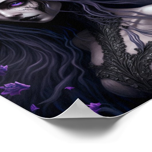 Goth Fairy Dark Fantasy Art Poster (Ecke)