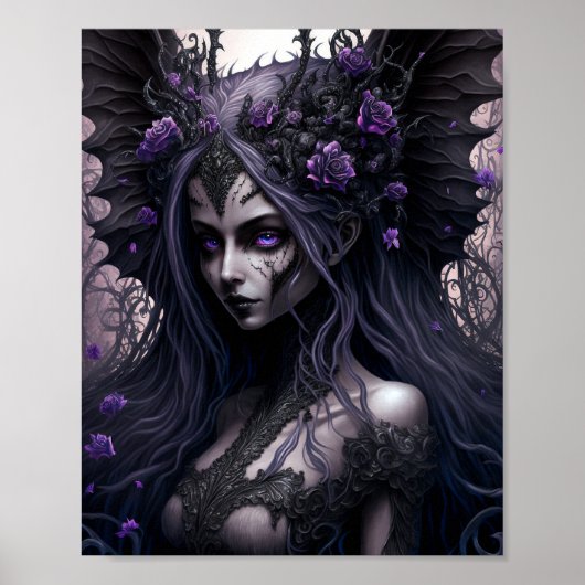 Goth Fairy Dark Fantasy Art Poster (Vorne)