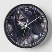 Goth Fairy Dark Fantasy Art Uhr (Vorderseite)