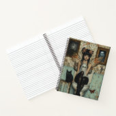 Goth Fairy & Ghost Sitting auf Toilette Quirky Cus Notizblock (Innenseite)