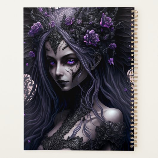 Goth Fairy Gothic Fantasy Art Planner Planer (Rückseite)