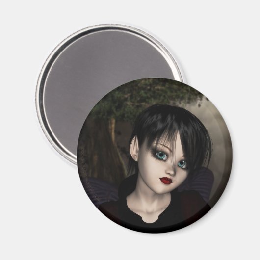 Goth Fairy Magnet (Vorderseite/Rückseite)