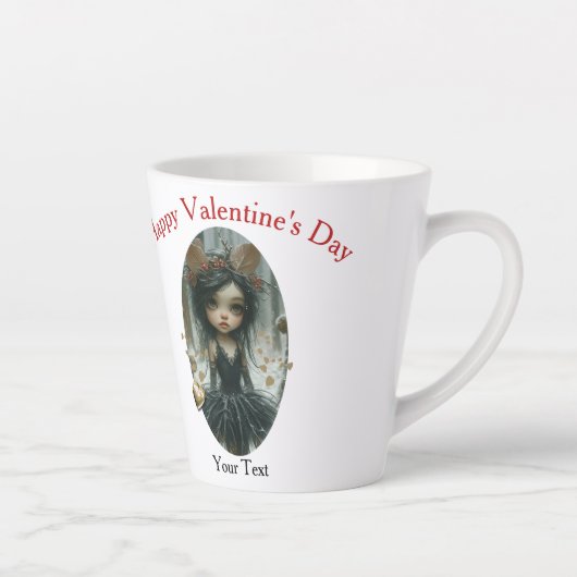 Goth Fairy Tasse mit Gold Heart Locket Cup (Rechts)