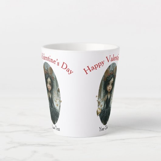 Goth Fairy Tasse mit Gold Heart Locket Cup (Vorderseite)