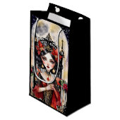 Goth Fairy Weihnachtsgeschenktasche Kleine Geschenktüte (Vorderseite Schrägansicht)