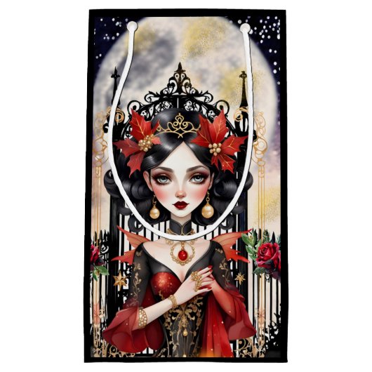 Goth Fairy Weihnachtsgeschenktasche Kleine Geschenktüte (Vorderseite)