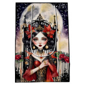 Goth Fairy Weihnachtsgeschenktasche Mittlere Geschenktüte (Rückseite)