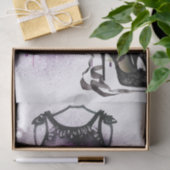 Goth Fashion | Lila Kleid mit hohen Hefen Platsch Seidenpapier (Geschenk)