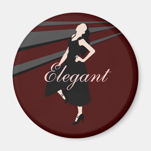 Goth Fashiongirl Magnet (Vorne)