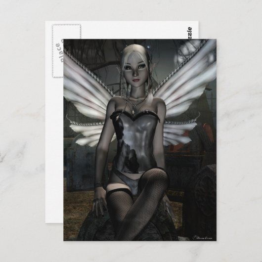 Goth Fee Serie TRINITY Fantasy Art Postkarte (Vorne/Hinten)