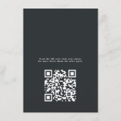 Goth Floral Heart Deep Amethyst Lila nach dem Part Begleitkarte (Rückseite)