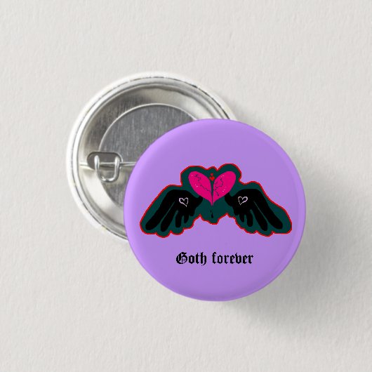 Goth Forever Mini Button (Vorne & Hinten)