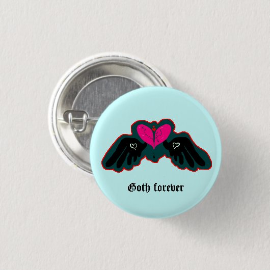 Goth Forever Mini Button (Vorne & Hinten)