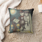 Goth Friedhof SKELETON WEDING DURCH PILLOW Kissen (Decke)