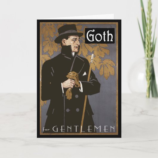"GOTH FÜR HERREN" Gruß-Karte Karte (Vorderseite)