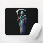 Goth-Gamer 8-Bit-Pixel-Art-Videospiel Sensenmann  Mousepad (Mit Mouse)