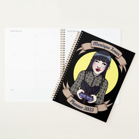 Goth Gamer Girl Planner Planer (Anzeige)
