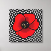 Goth Garden Mohn Leinwanddruck (Vorderseite)