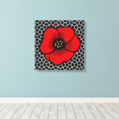 Goth Garden Mohn Leinwanddruck (Insitu (Holzboden))