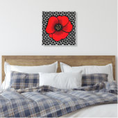 Goth Garden Mohn Leinwanddruck (Insitu (Schlafzimmer))