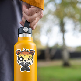 Goth Gay Bear Pride Flag farbiger Bär Aufkleber