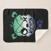 Goth Gay MLM Flag farbiger Bär Sherpadecke (Vorderseite (Horizontal))