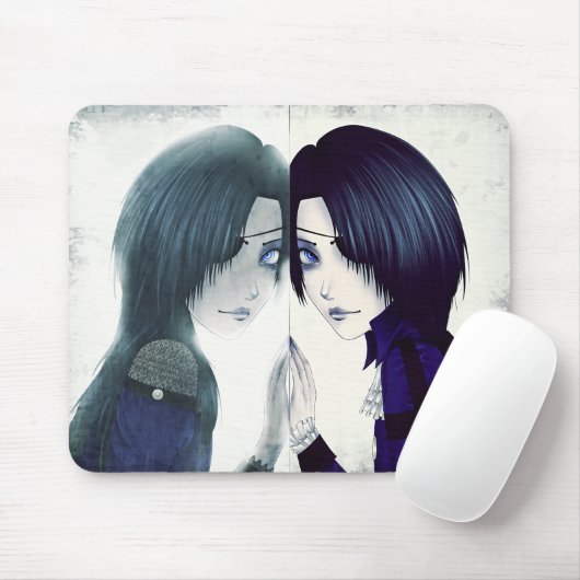 Goth Geistzwilling Mousepad (Mit Mouse)