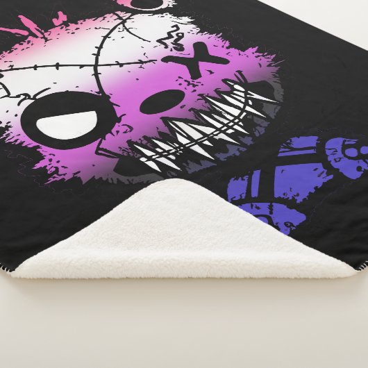 Goth Genderfluid Pride Flag farbiger Bär Sherpadecke (3/4)