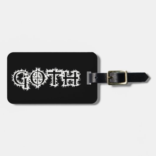 Goth Gepäckanhänger (Vorderseite horizontal)