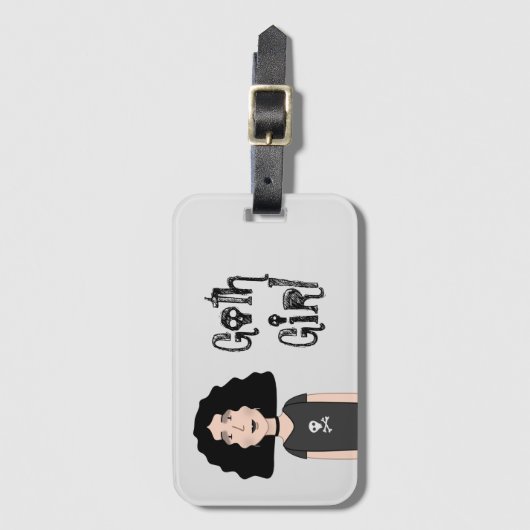 Goth Gepäckanhänger (Vorderseite Vertikal)