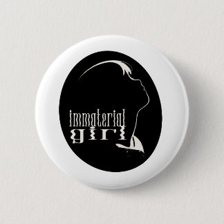 Goth Girl Aesthetic Material Girl Dead Ghost Girl Button