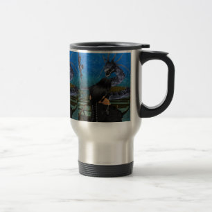 Goth Girl and Dragon Travel Mug Reisebecher