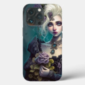 Goth Girl Art iPhone Fälle Case-Mate iPhone Hülle (Rückseite)