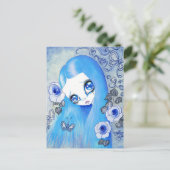 Goth Girl : "Christine" Postkarte (Stehend Vorderseite)