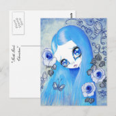 Goth Girl : "Christine" Postkarte (Vorne/Hinten)