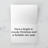 Goth Girl Christmas Card Feiertagskarte (Innenseite)