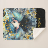 Goth Girl Custom Deco Geschenk Kawaii Chibi Sherpadecke (Vorderseite (Horizontal))