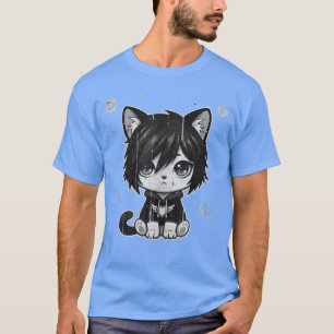 Goth-Girl Emo Gothic Katze Punk Dark Music Grunge T-Shirt
