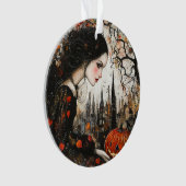 Goth Girl Halloween Ornament (Vorderseite)