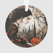 Goth Girl Halloween Ornament (Rückseite)