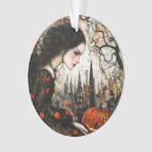 Goth Girl Halloween Ornament (Vorderseite)