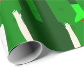 Goth Girl halloween Weihnachtsghost Geschenkpapier (Rolleneckpunkt)