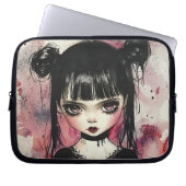 Goth Girl Laptopschutzhülle (Vorderseite)