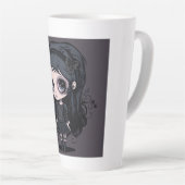 Goth Girl Latte Tasse (Rechte Ecke)
