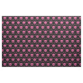 Goth Girl Pink Black Skulls Muster Cool Stoff (Fat Quarter (45,7 x 55,9 cm))