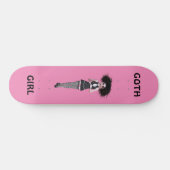 GOTH GIRL PINK GIRLS SKATEBOARD (Horizontal)