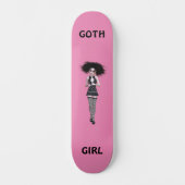 GOTH GIRL PINK GIRLS SKATEBOARD (Vorderseite)