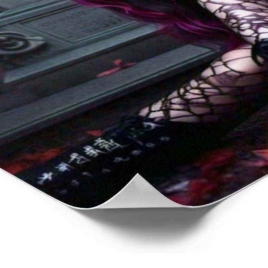 Goth Girl Poster (Ecke)