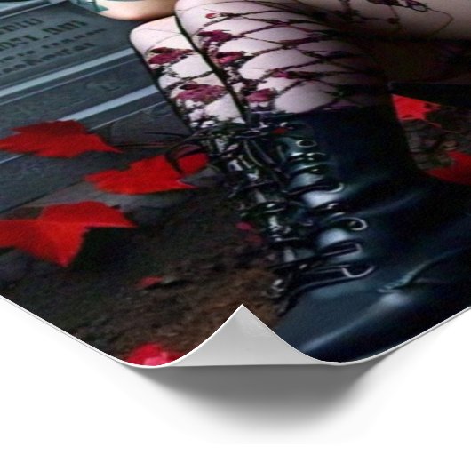 Goth Girl Poster (Ecke)