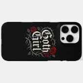 Goth Girl Rote Rose Blumenstrauch Case-Mate iPhone Hülle (Rückseite (Horizontal))